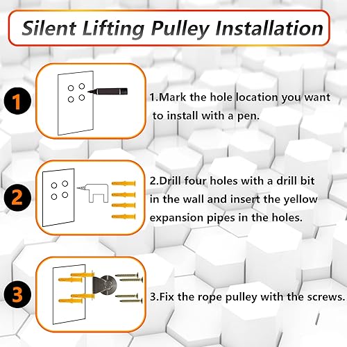 Miniatura 7 de Polea de rueda de ranura de acero inoxidable, bloque de polea simple súper silencioso para puerta corredera y cuerda de alambre, rodamiento dúplex