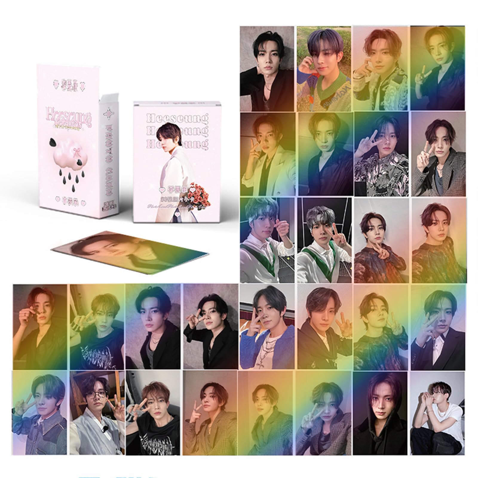 ENHYPEN Laser Cards 50Pcs ENHYPEN Lomo Cards ENHYPEN Album cards