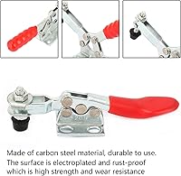 Vista 4 de Abrazadera de palanca horizontal, abrazaderas horizontales de liberación rápida de acero al carbono, abrazadera de palanca horizontal