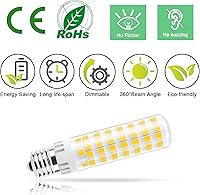 Vista 8 de TAIYALOO Bombilla LED E17 regulable, bombilla de horno microondas de 10 W, blanco cálido 3000 K, bombilla halógena de 100 W de repuesto