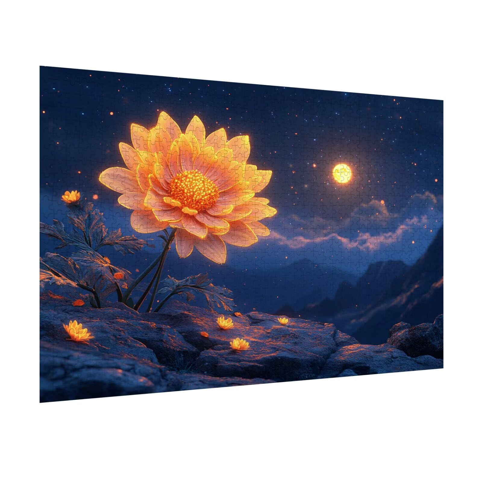 Puzzle 5000 elementów dla dorosłych, 3D, kwiaty, drewniane puzzle, N-320