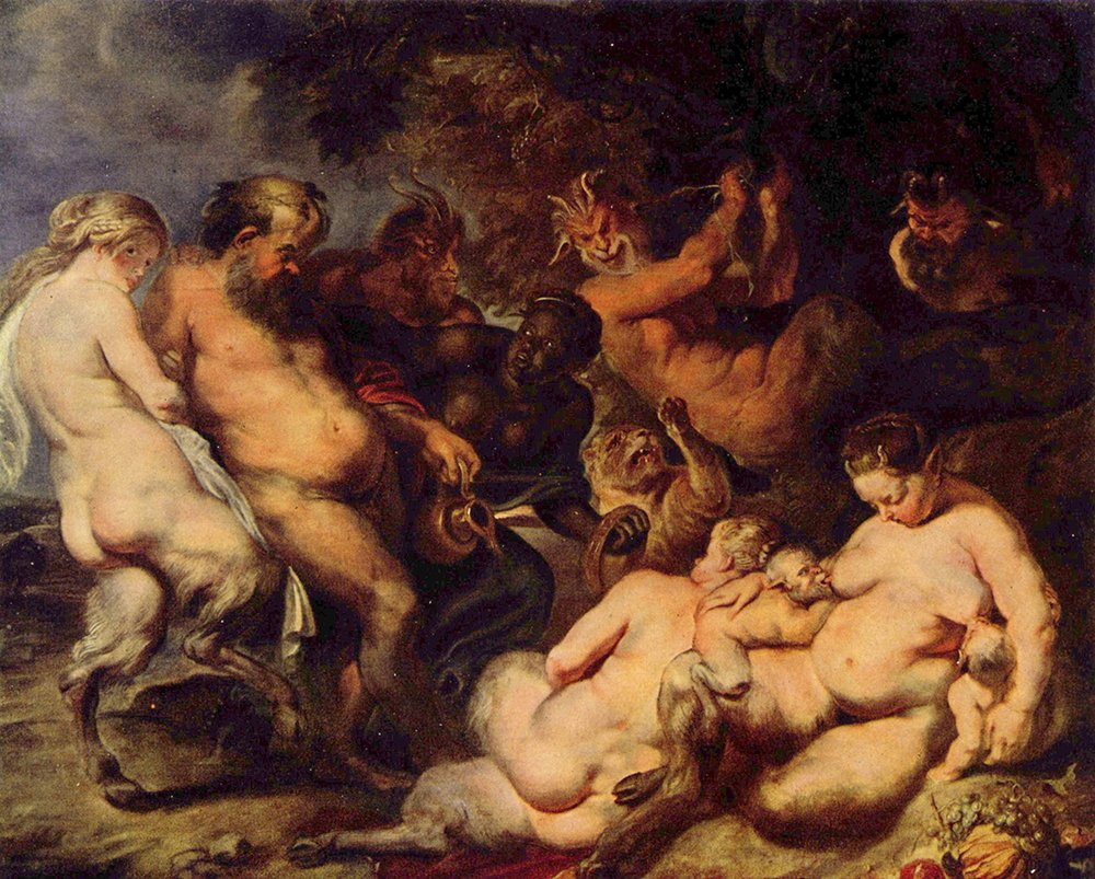 Tableau Fawns de Rubens grand format sur papier mat d'archive haut de gamme