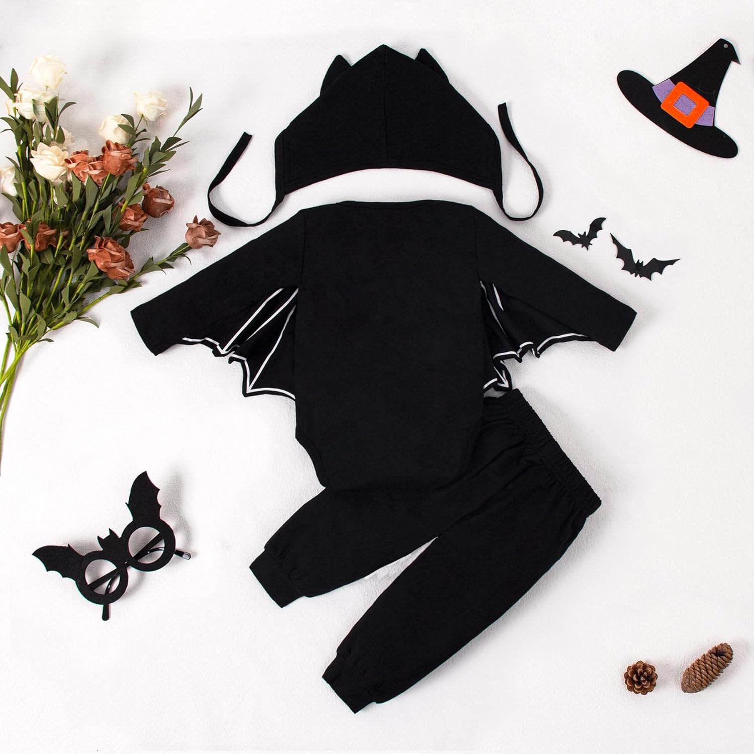 Magic Park 3M-3T Kid Long Sleeve Romper Baby Bodysuit Holiday Outfits Toddler Jumpsuit Winter Boy Girl Tops Pants Set - Image 2