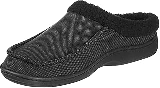 isotoner Men's Indoor/Outdoor Lewis Clog Slippers With Memory Foam Comfort