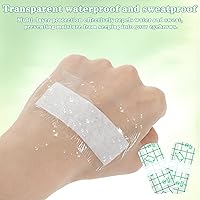 Vista 5 de 40 cubiertas de cejas, cubierta de plástico para cejas para ducha, protector de ojos impermeable para cejas, protección de tatuajes, película