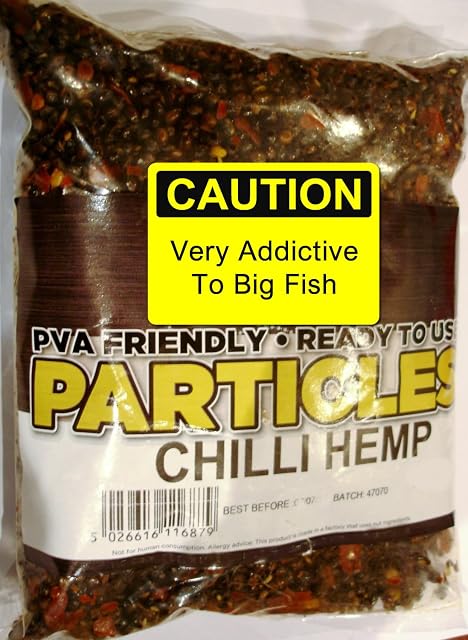 Natural Hemp + Chilli Particles Mix. PVA Friendly Prepared Bait - 400g