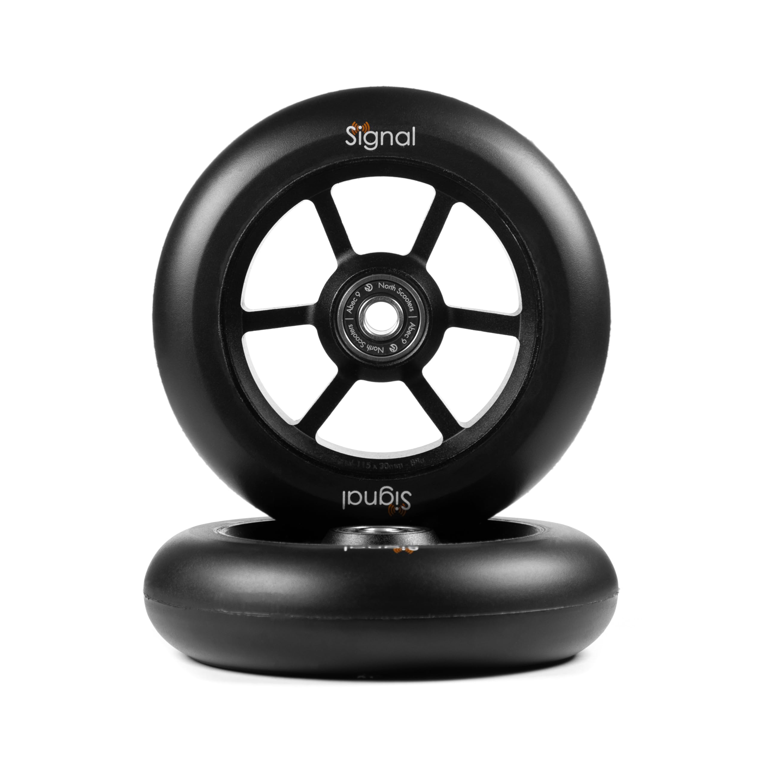 Roues Trottinette - Signal V3-30 mm - Matte Black/Black - PU - North