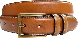 Men's Oil-Tanned Genuine Leather Dress Classic Belt 1-1/8
