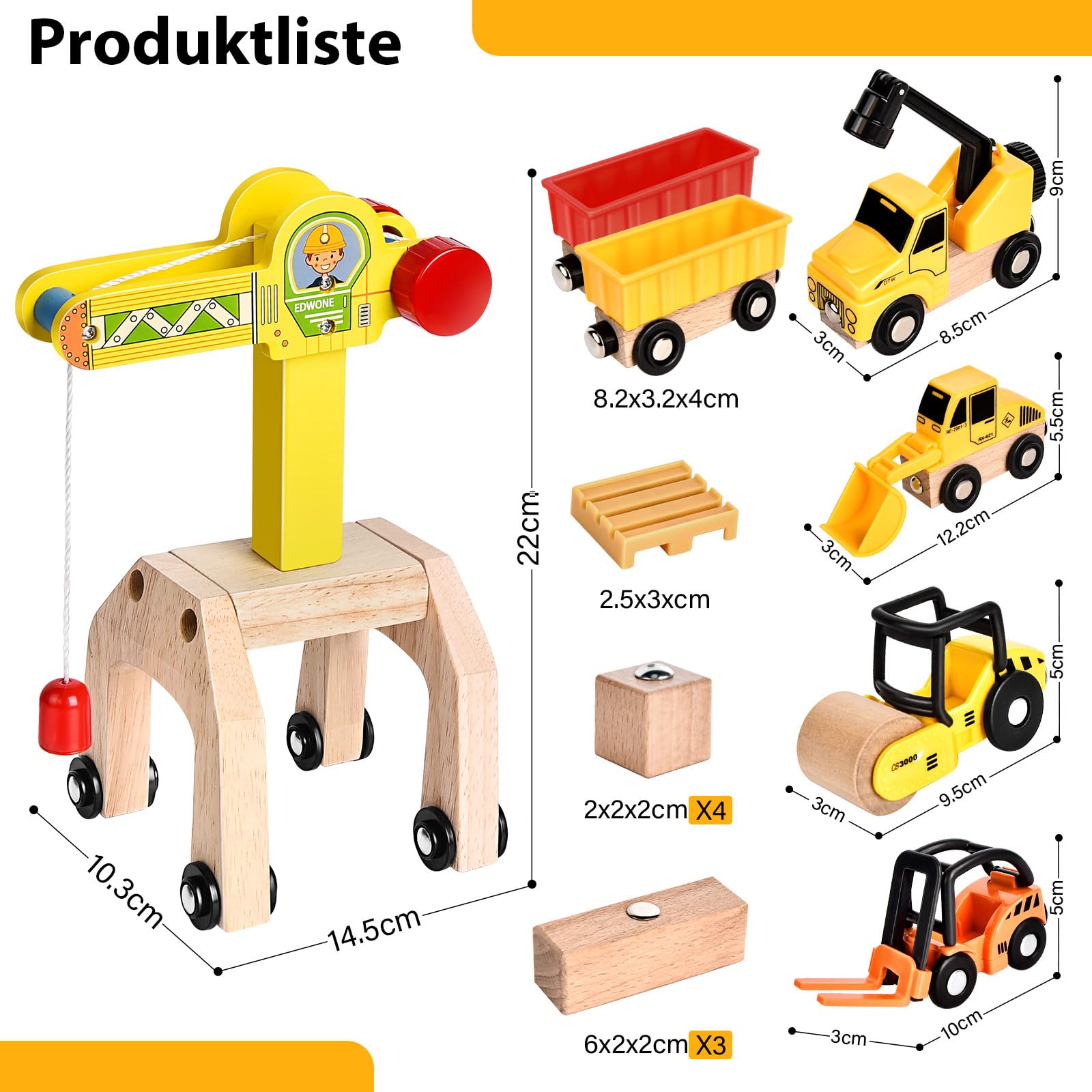 Janod - Magneti Stories De Bouwplaats - Educatieve Magneetset Met 30 Magneten