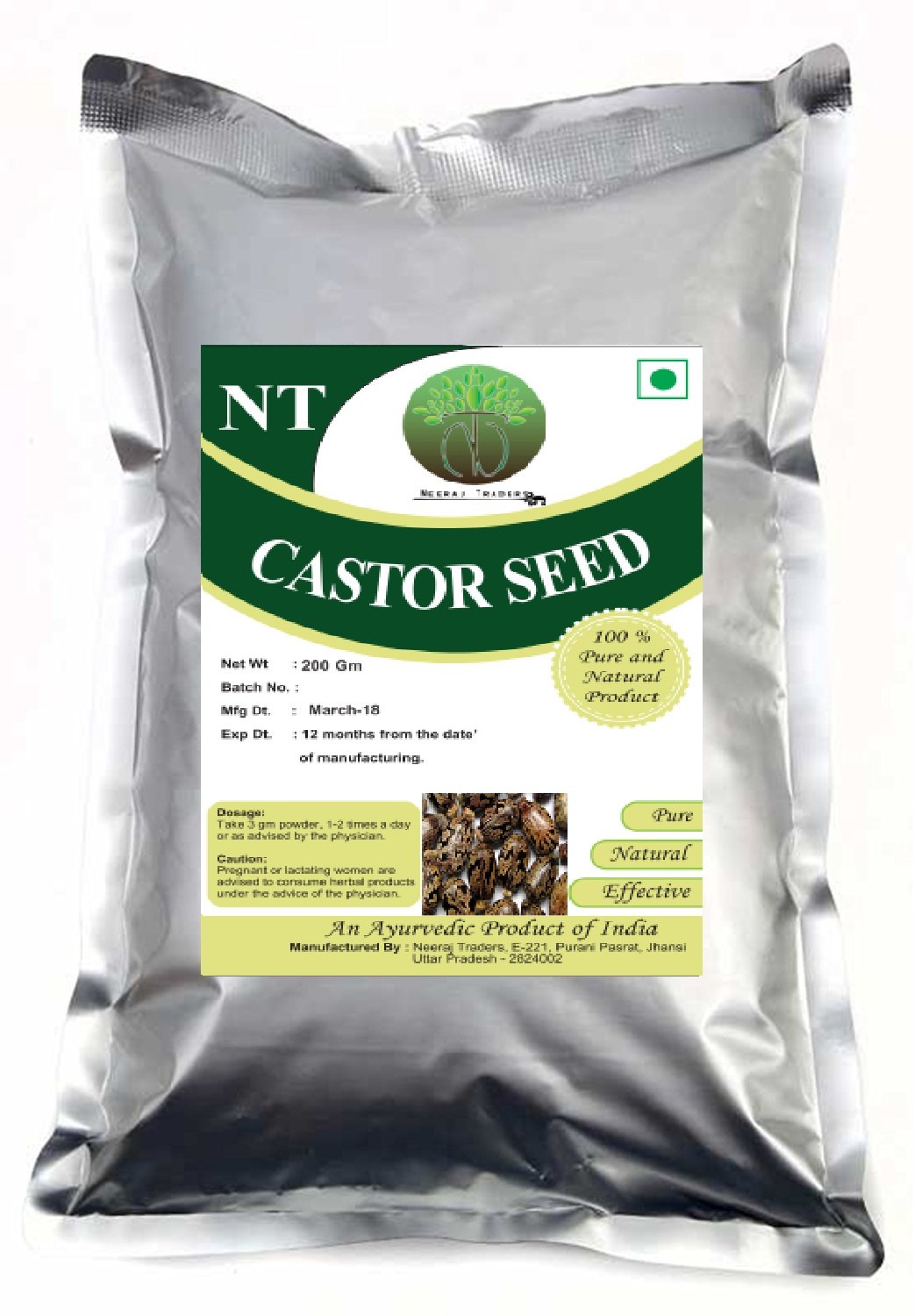 NEERAJ -Castor Seeds - Arand - Erand beej -400 Gm (B079C37LBY) Amazon Price History, Amazon Price Tracker