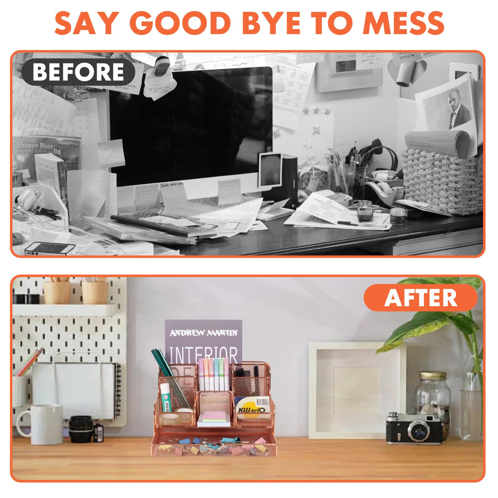 Barelove FO01 Desk Organizer Sliding Drawer, Large Office - View #3