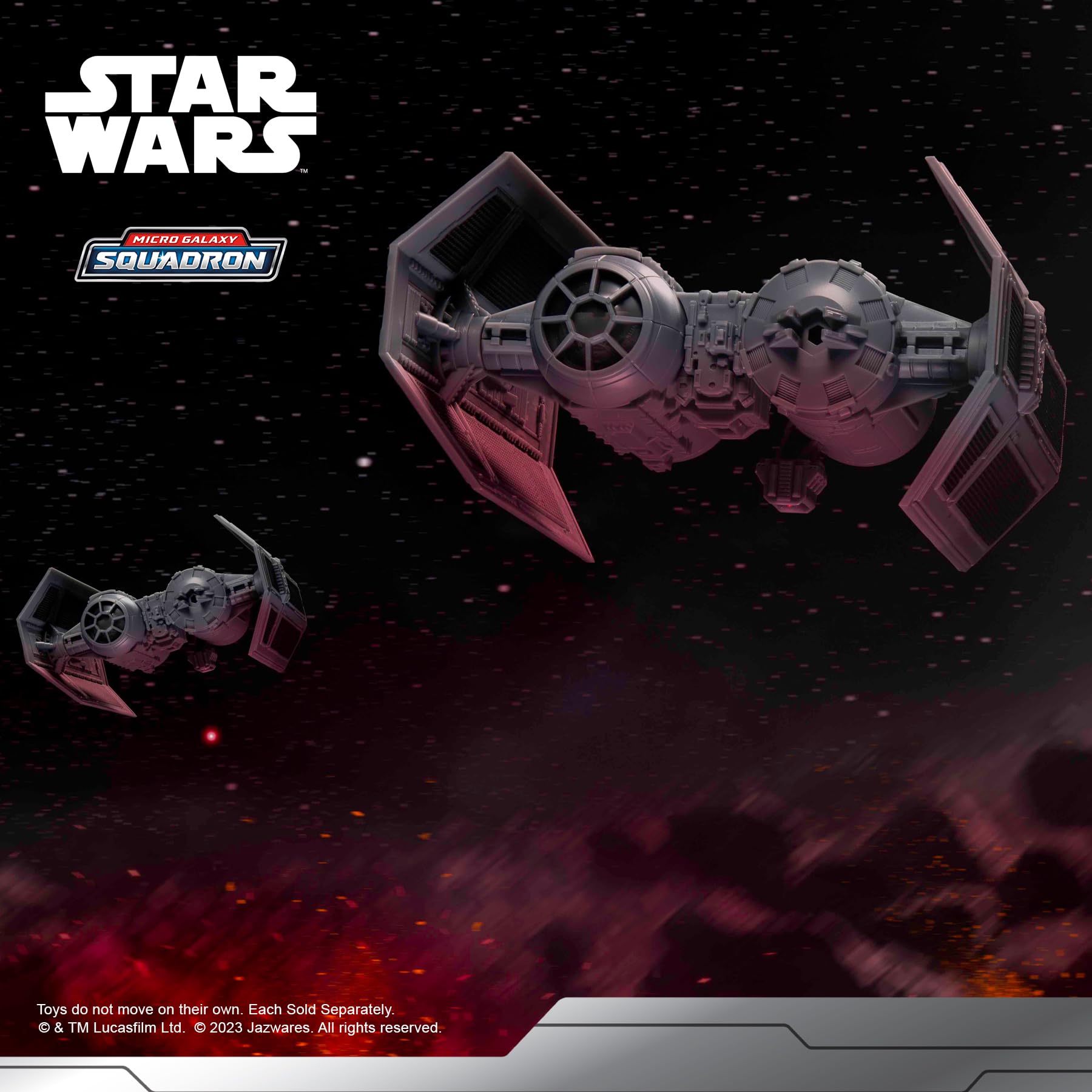 Star Wars Micro Galaxy Squadron Tie Bomber – 5 Pulgadas Starfighter Class Vehicle with 1 Inch Tie Pilot Micro Figure Accessory