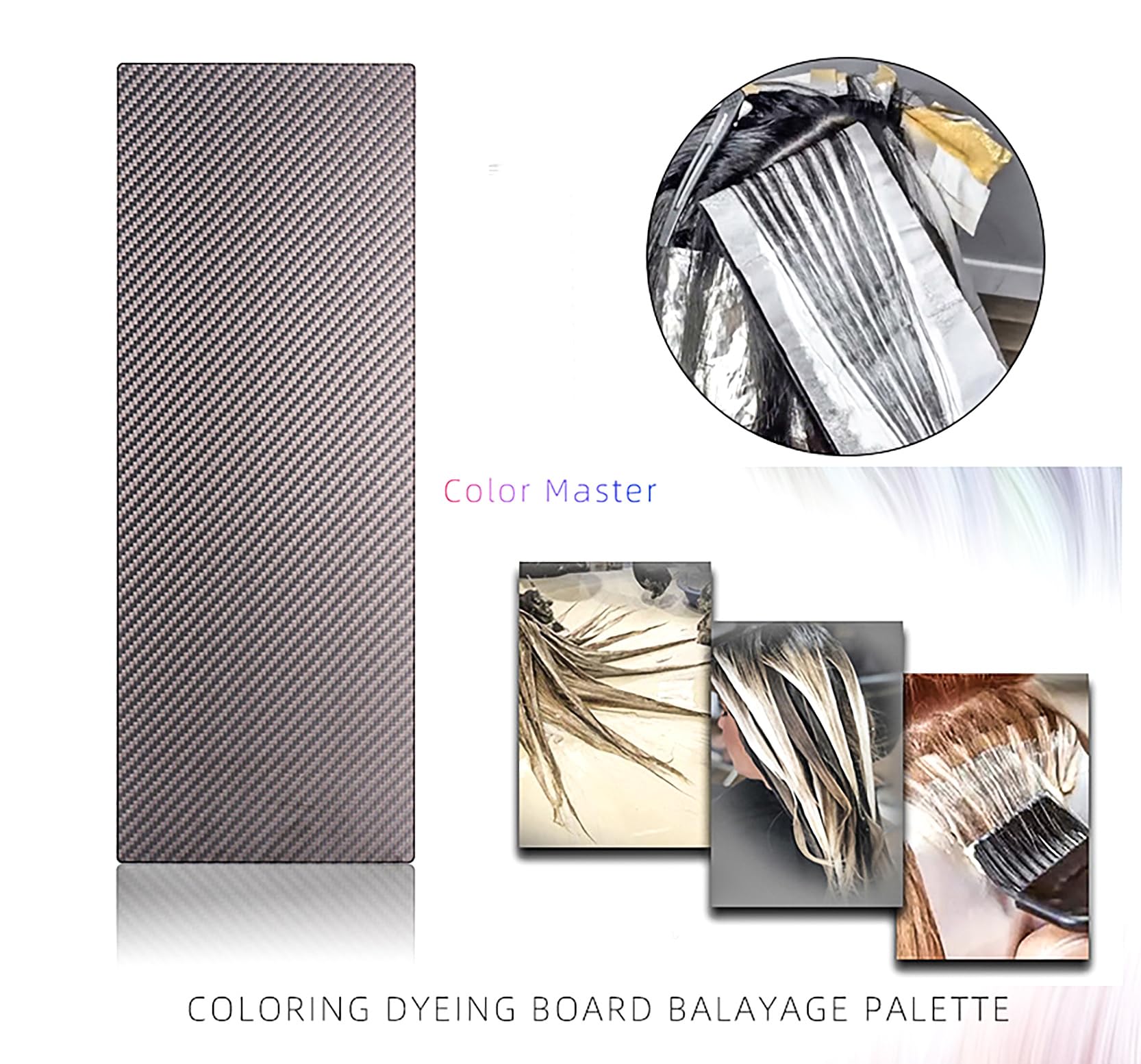 Tavola Balayage in Fibra di Carbonio tavola per evidenziature è uno Strumento per Colorare i Capelli per Saloni Professionali e Parrucchieri - Tavola per Colorare i Capelli Tavola per