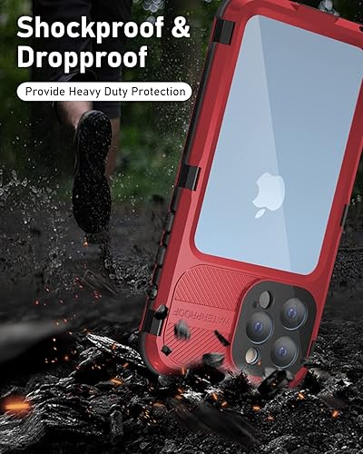 Miniatura 4 de WIFORT Funda impermeable para iPhone 13 Pro Max de metal resistente protector de pantalla integrado IP68 resistente al agua cuerpo completo grado