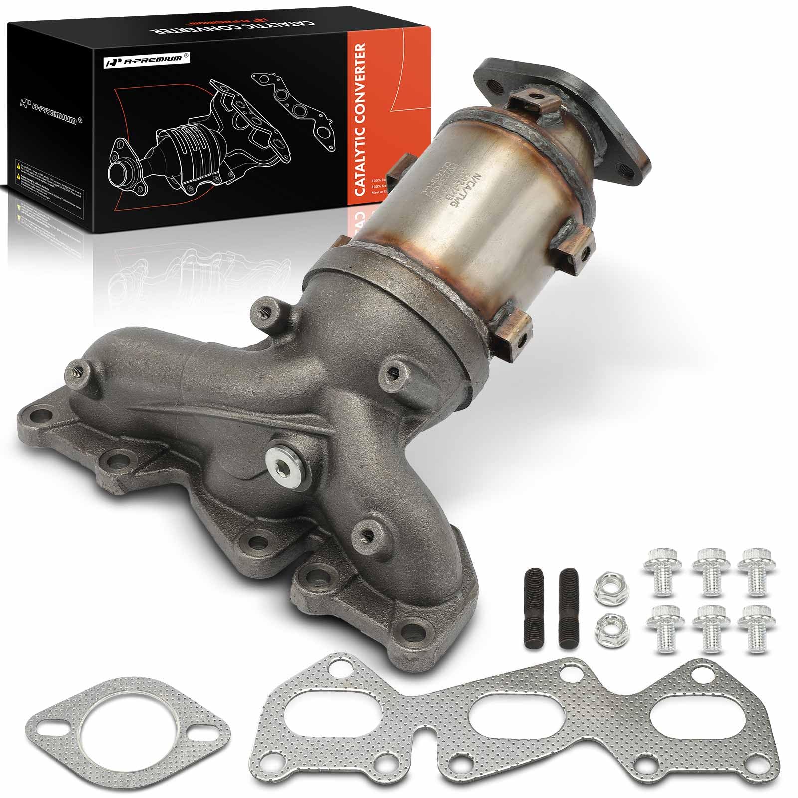 APremium Front Right Exhaust Manifold Catalytic Converter Kit DirectFit Compatible with