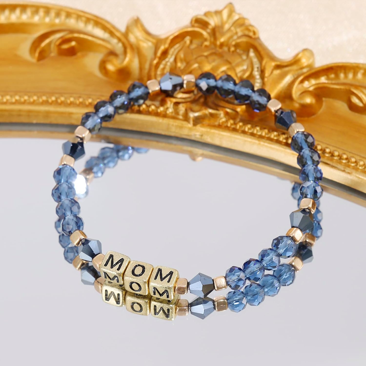 Kivosliviz Mom Bracelets for Women from Son and Daughter Birthday Jewelry on Wedding Day Gifts Mom Bead Bracelet - Image 2