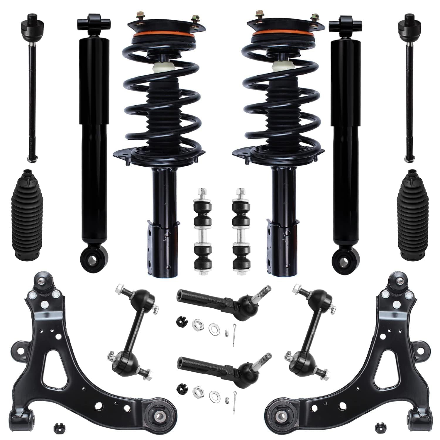 Detroit Axle - 16pc Front End Suspension Kit for 2002-2007 Buick Rendezvous