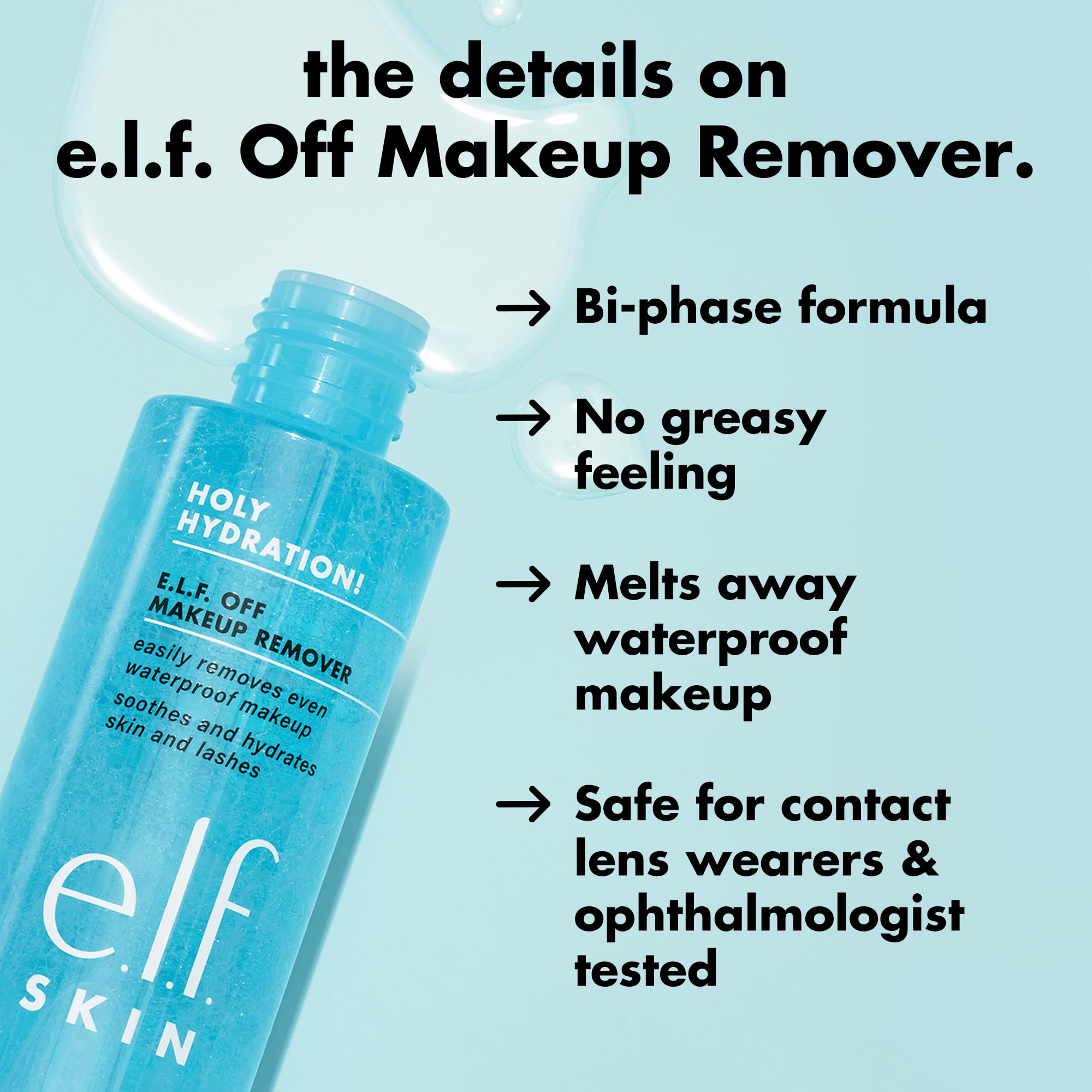 e.l.f. Holy Hydration Makeup Remover - Gentle & Effective -4 e.l.f. Holy Hydration Makeup Remover - Gentle & Effective -4