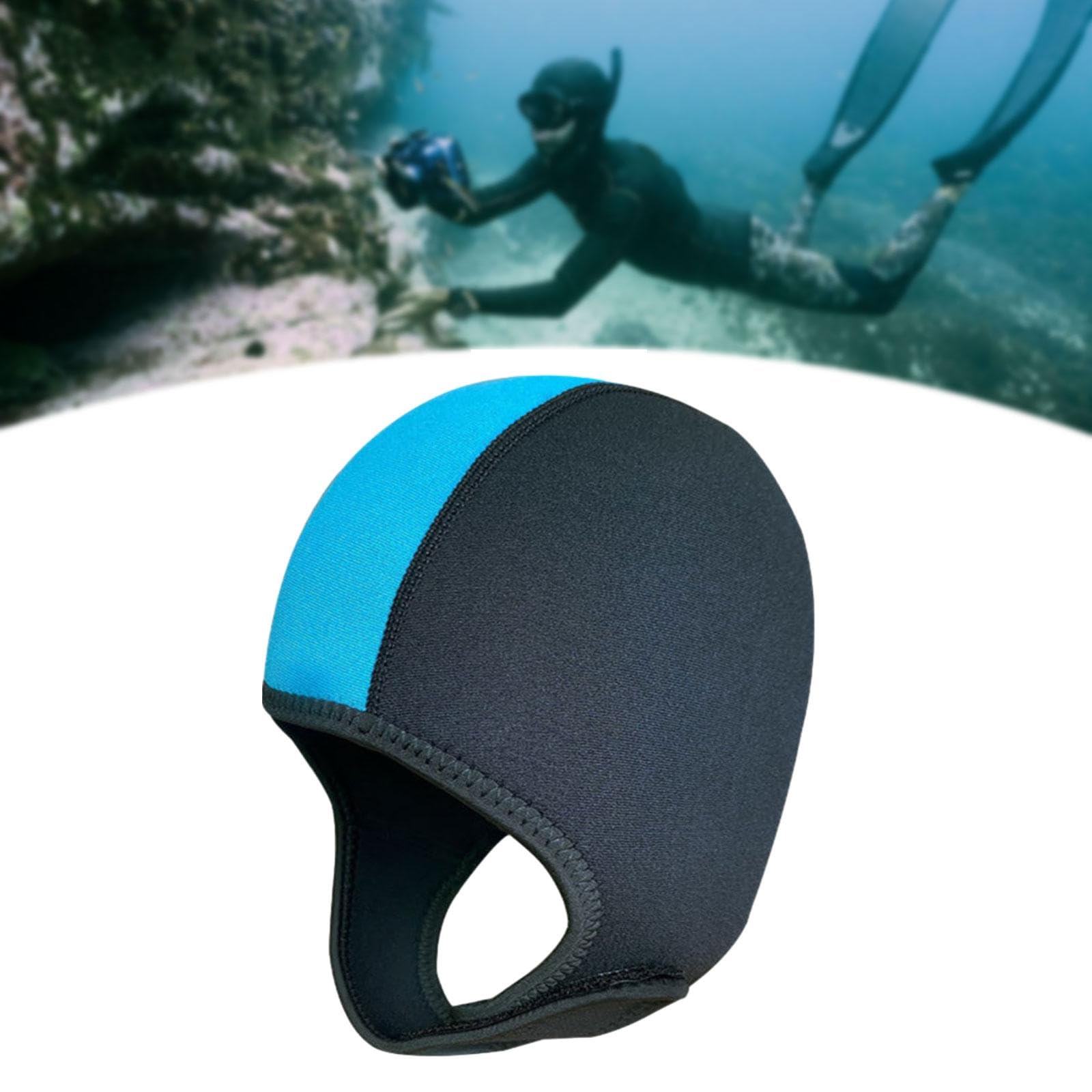 Cagoule de Plongée sous-Marine en Néoprène 3mm pour Hommes et Femmes, avec Mentonnière, Garde Au Chaud, Chapeau de Surf, Chapeau de Bain pour Canoë et