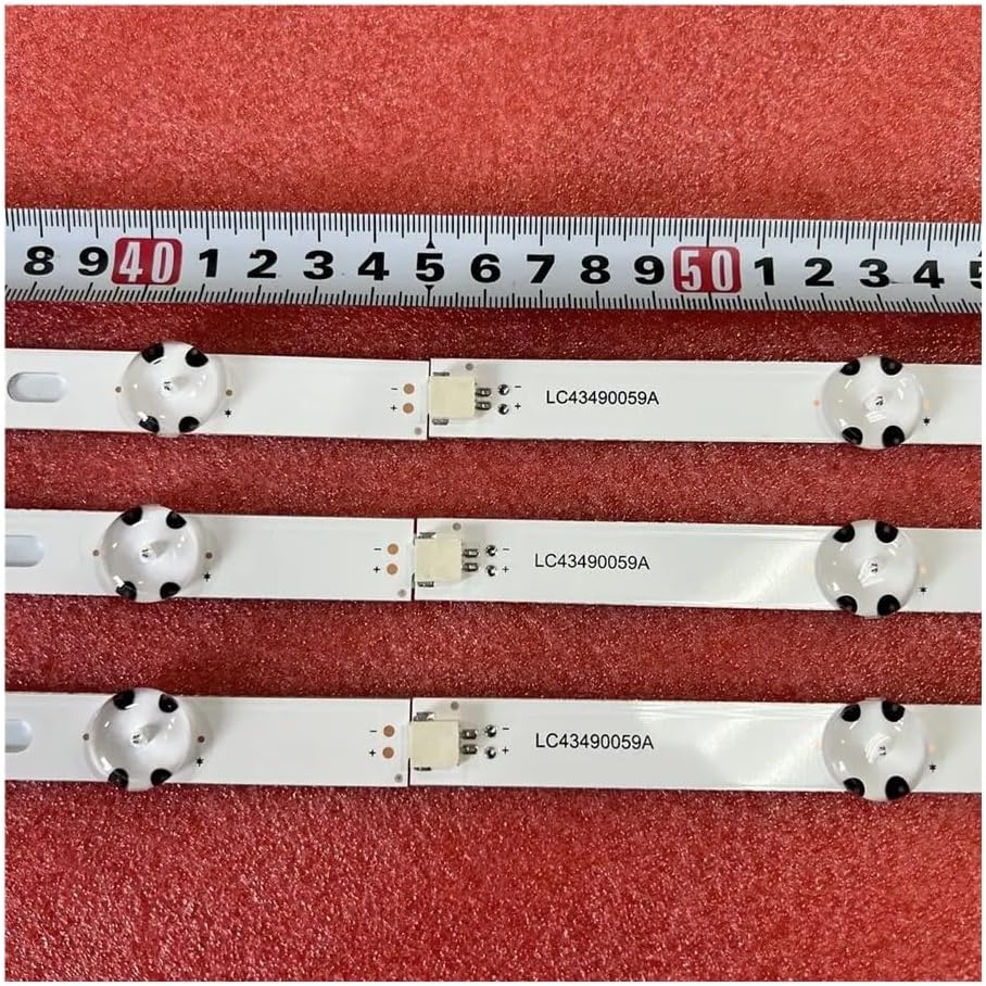 Backlight Strip Compatible with TV 43UJ635V 675V 43UK6300PLB 651V 634V 630V 561V 655V LC43490059A LC43490058A Spare Parts(3 PCS for 1 TV)