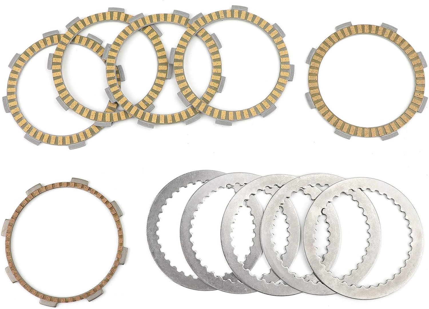 Areyourshop Motorcycle Clutch Plates Kit, Clutch Kit Steel & Friction Plates fits for Honda CRF150 CRF150F 2003-2005, CRF230 CRF230F 2003-2017