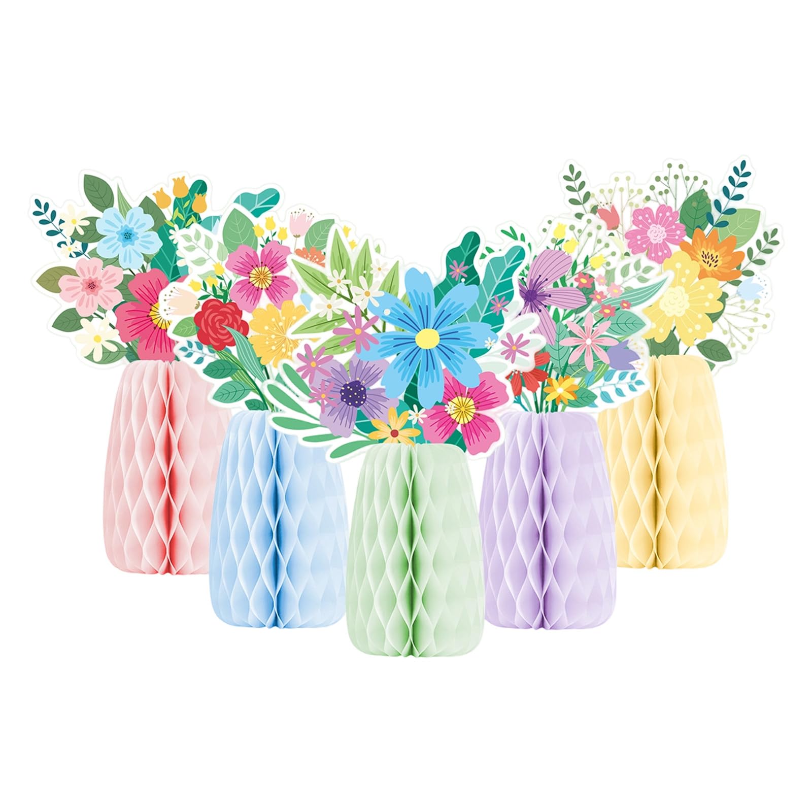 Vase Paper Cutouts Holiday Decoration for Easter Tabletop Centerpieces Wedding Receptions Festival Decoration Easter Vase