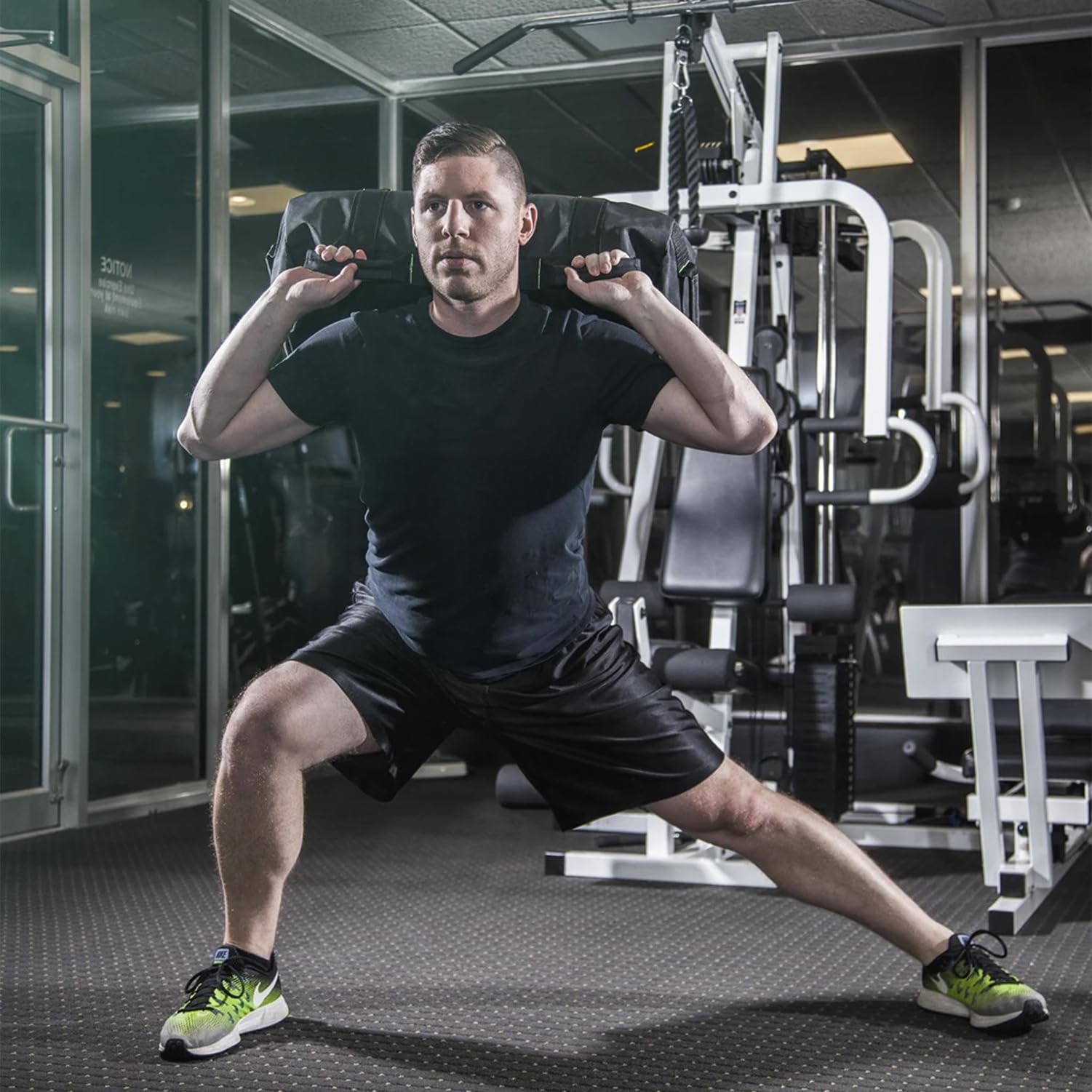 Taeku Sacco Pesi per Fitness, Regolabile Power Bag con 6 Maniglie, per Allenamento di Forza, per Allenamento Funzionale