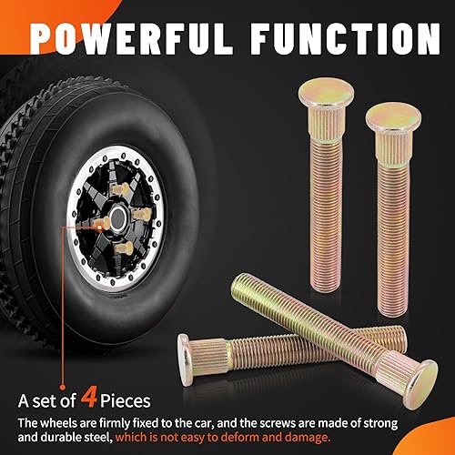 Miniatura 3 de Kit de pernos de rueda delantera para Polaris RZR 800 3/8 pulgadas, juego de 8 tornillos de tuerca # de pieza 7518654, para Polaris Ranger RZR 800