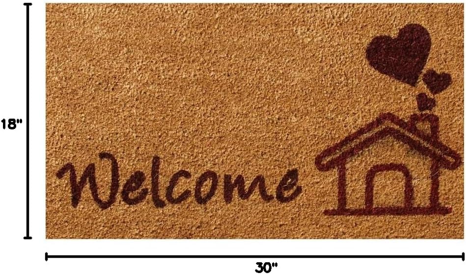 Rubber-Cal "This Home is Bursting with Love – Vibrant Welcome Door Mats 15mm X 18" X 30"