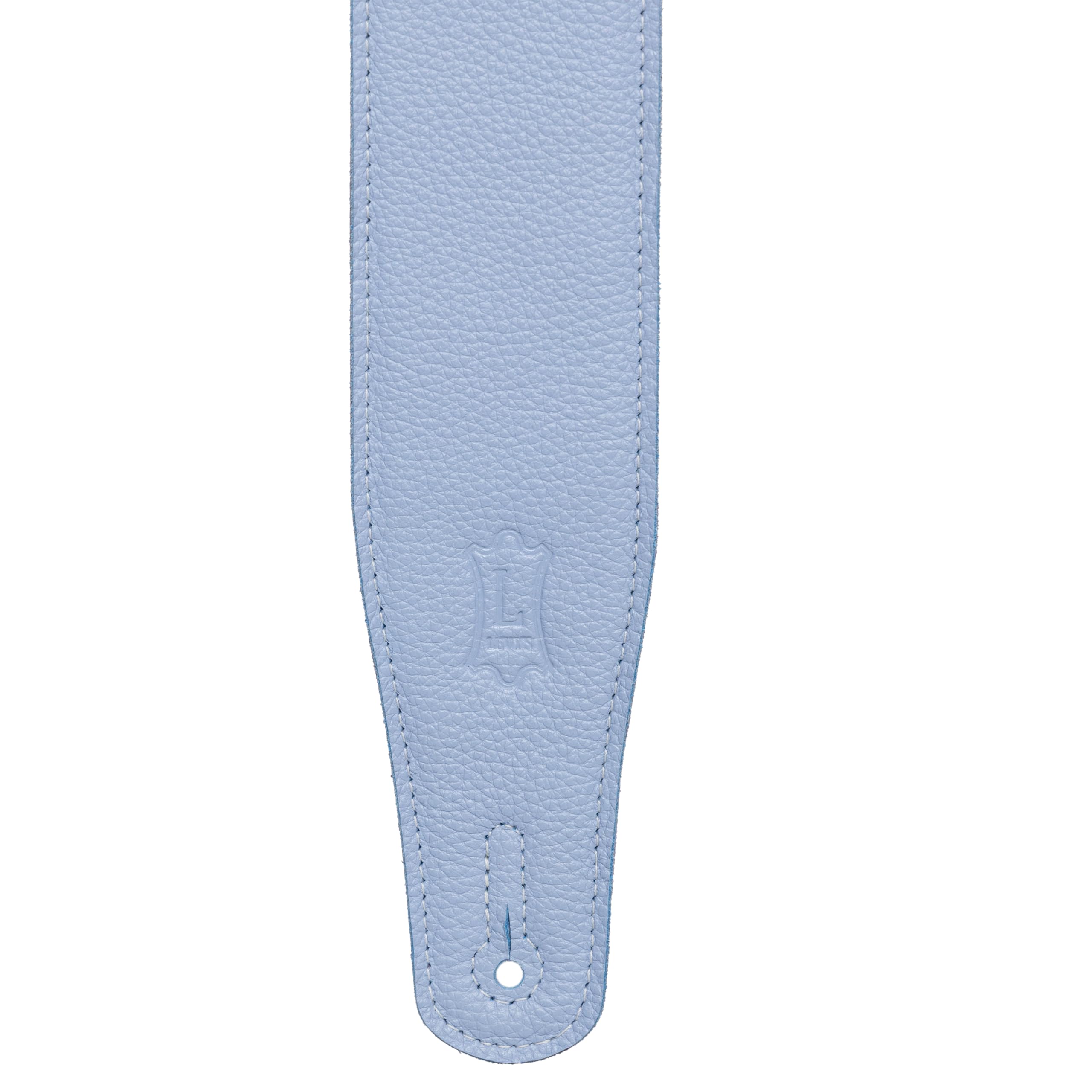 LEVY'S - Skórzany pasek na ramię Garment 2,5" regulowany 44-52", tył z zamszu, kolor Periwinkle (M26GFP-PRW)