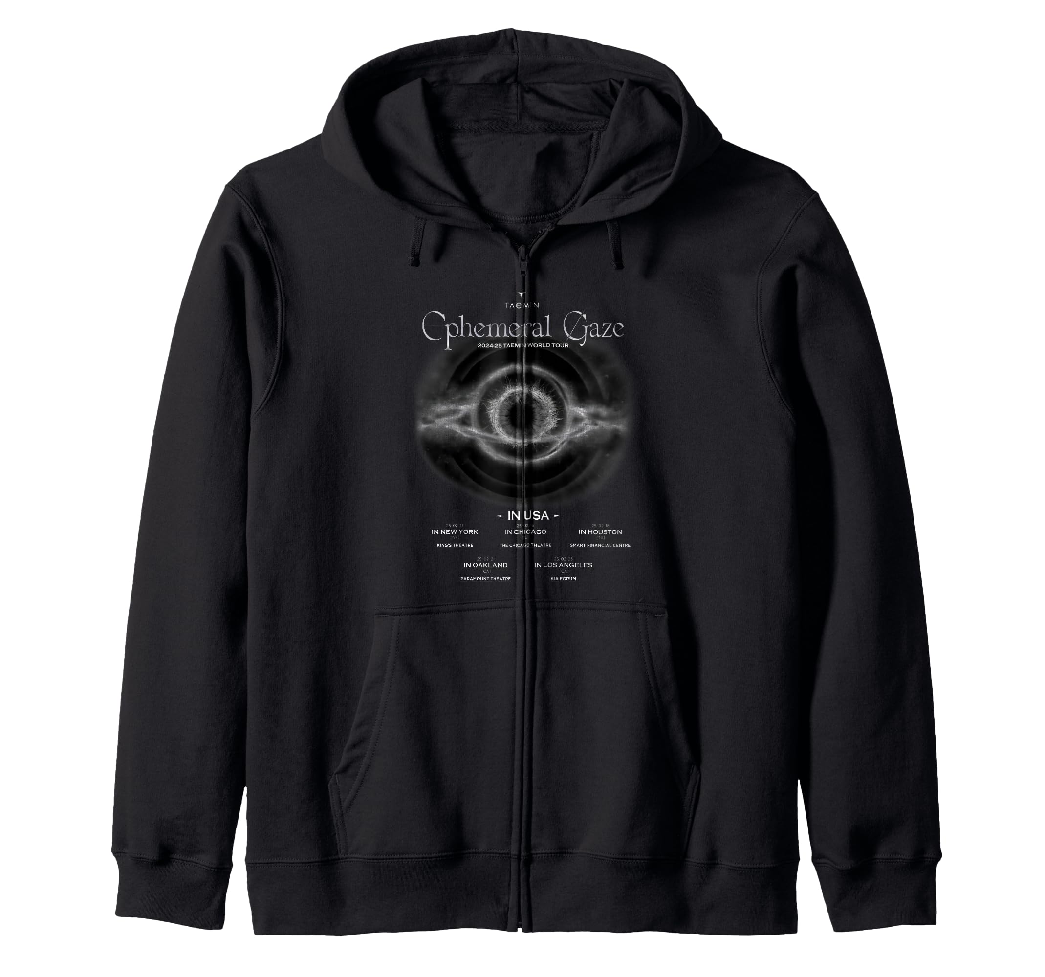 Taemin Ephemeral Gaze Tour 2025 Shirt Zip Hoodie : Amazon.co.uk