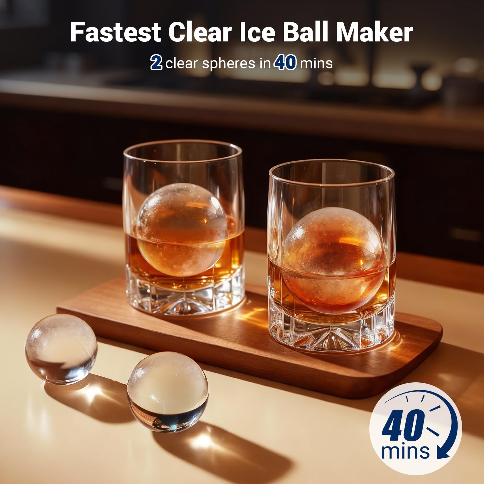 Nugget Ice Maker 43lbs/24h With 0.8 Gallon Tank,Self-Cleaning Portable Countertop Ice Maker,Soft Chewable Pellet Ice Ready In 5-10min,Stainless Steels Nugget Ice Machine For Kitchens/Home/Office/Bar on Fridge.com - View 2