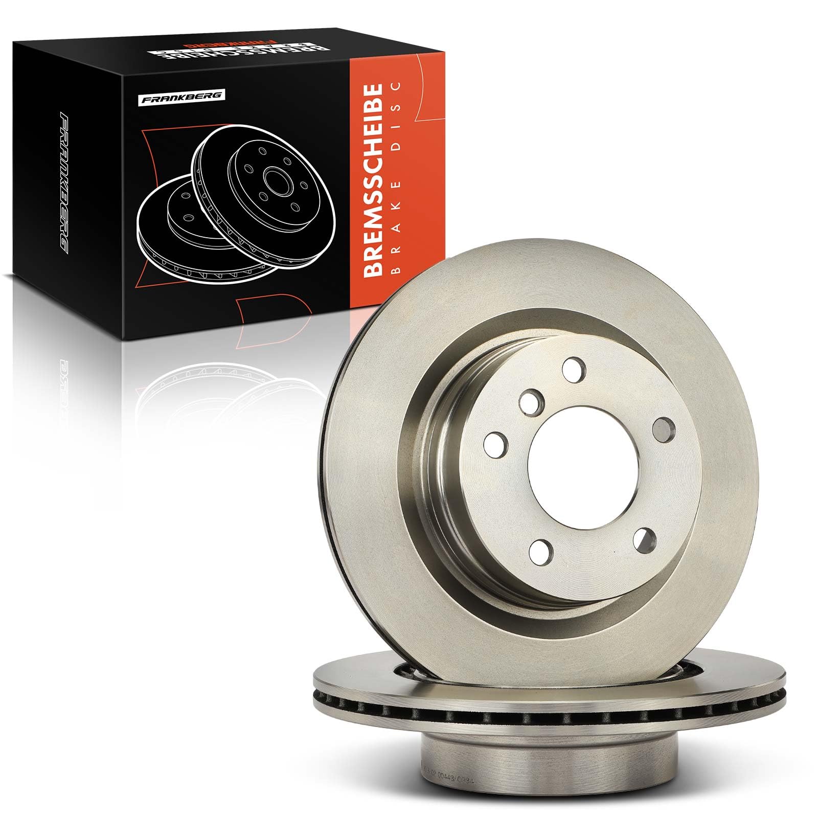 Frankberg Set di dischi freno incl. 2x Dischi Freno Posteriore Pieno Diametro300mm Compatibile con Serie 3 Touring E91 Serie 3 Touring F31 Serie 1 F20 Serie 1 E87 Replace# 34216855007,34216764651