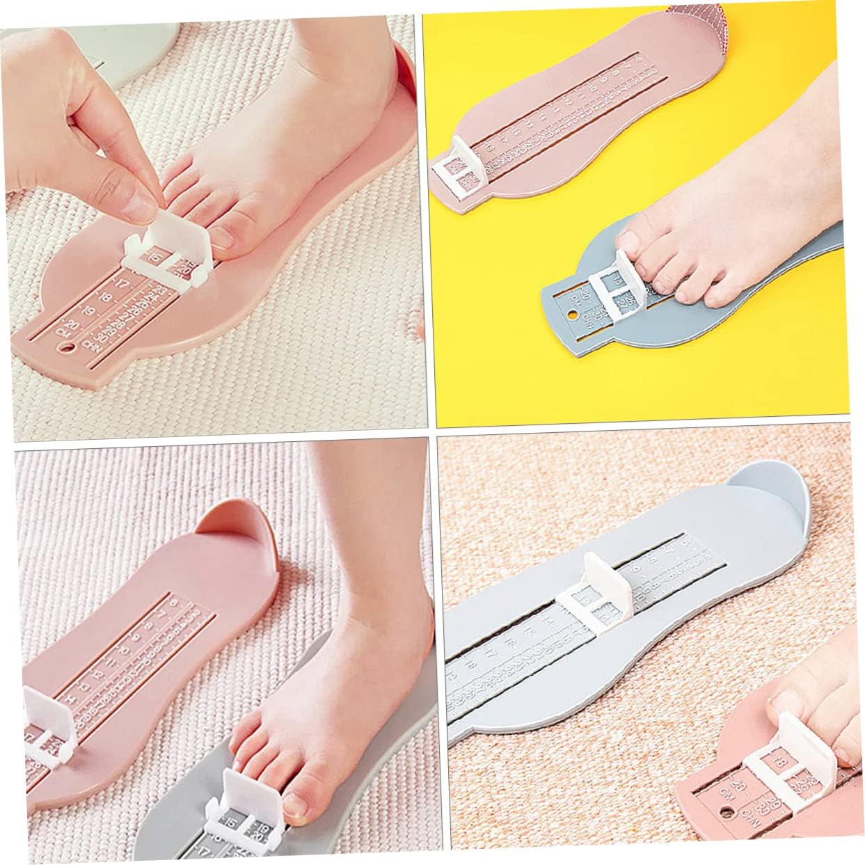 Foot Measuring Device for Boys and Girls Toddler Measure Feet Ruler Infants Foot Sizer Accurate Lightweight Shoe Helper
