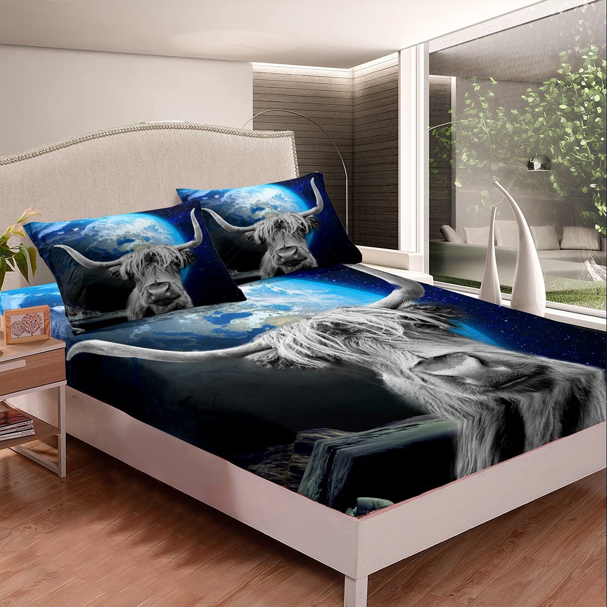 Set di lenzuola con angoli per coppia Mr Mrs, romantico set di biancheria da letto per matrimonio per uomo donna, coppia, amore, san valentino, lenzuolo con angoli, coppia di colombe innamorate