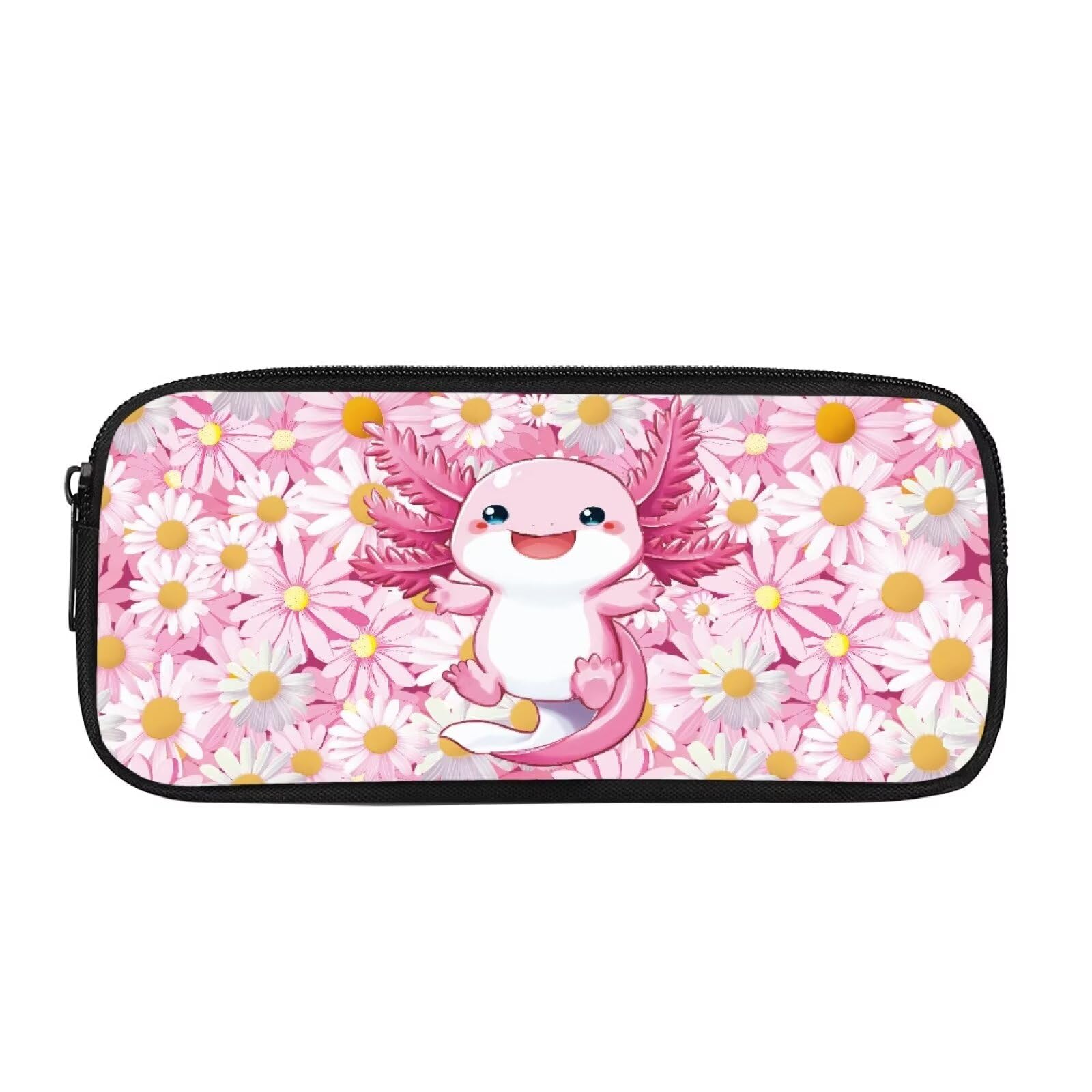 Showudesigns Cute Axolotl Pencil Case for Girls Age 5-8 9-10 Large Pen Bag Stationery Pouch Kids Cute Pencil Box Holder with Zipper School Office Supplies Cosmetic Bags — image 1