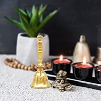 Vista 7 de Campana de servicio pequeña con Kerla Samai (combo de latón y latón)