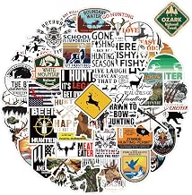 100pcs Outdoor Hunting Stickers Pack For Water Bottles Laptop Cars Skateboards Cave Decorations For Men Stickers For Teens Adults
