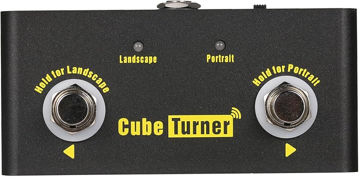 Sheet Page Turner Cube Turner Wireless Page Turner Pedal Rechargeable Sheet Turner Supports Looper Connection Compatible with Android iOS Smartphones Tablets
