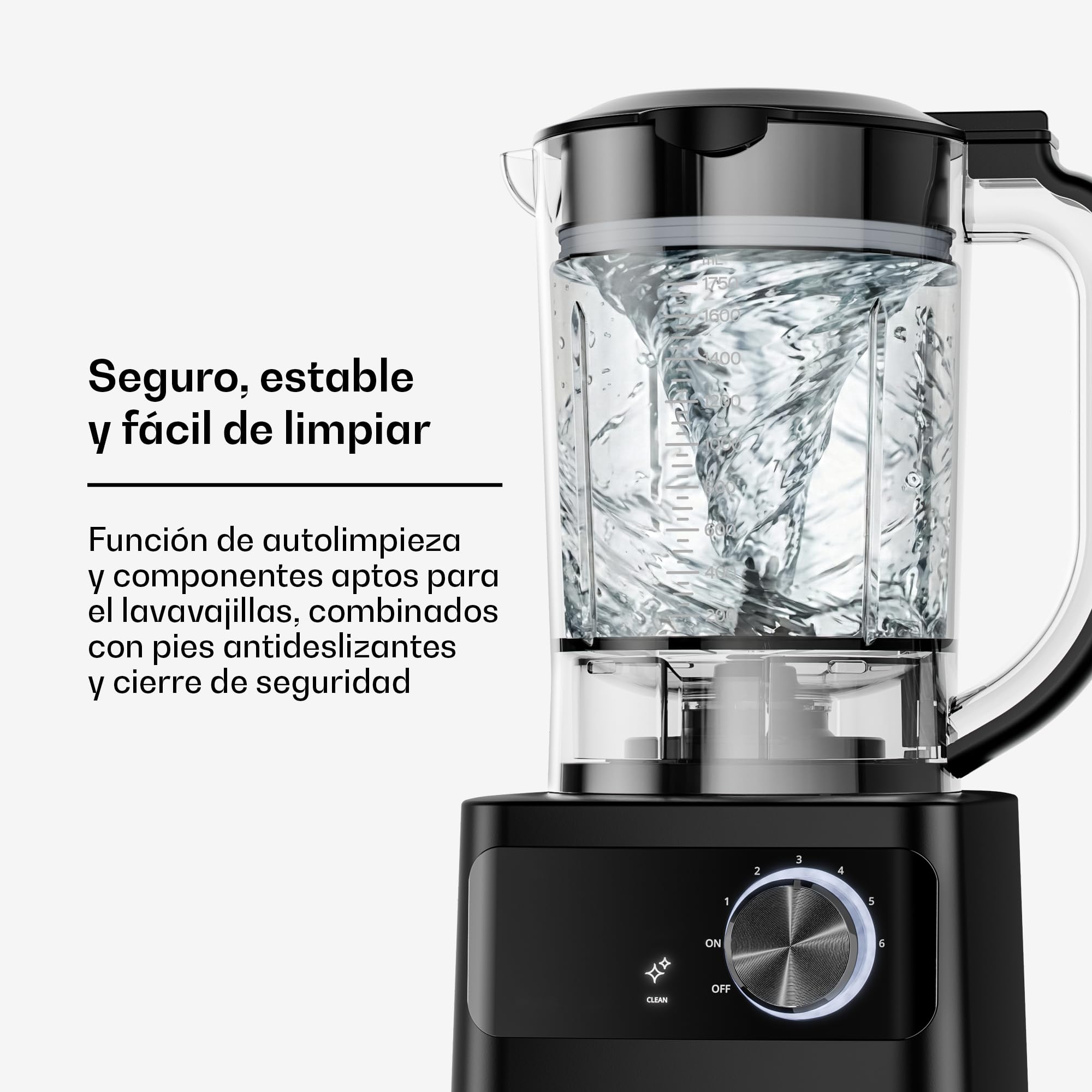 Klarstein Robot de cocina, Velaire con batidora – Robot de cocina multifunción de 1200 W, recipiente de 2 l, batidora de 1,75 l, 6 programas y velocidades, accesorios de exprimidor y picadora de carne