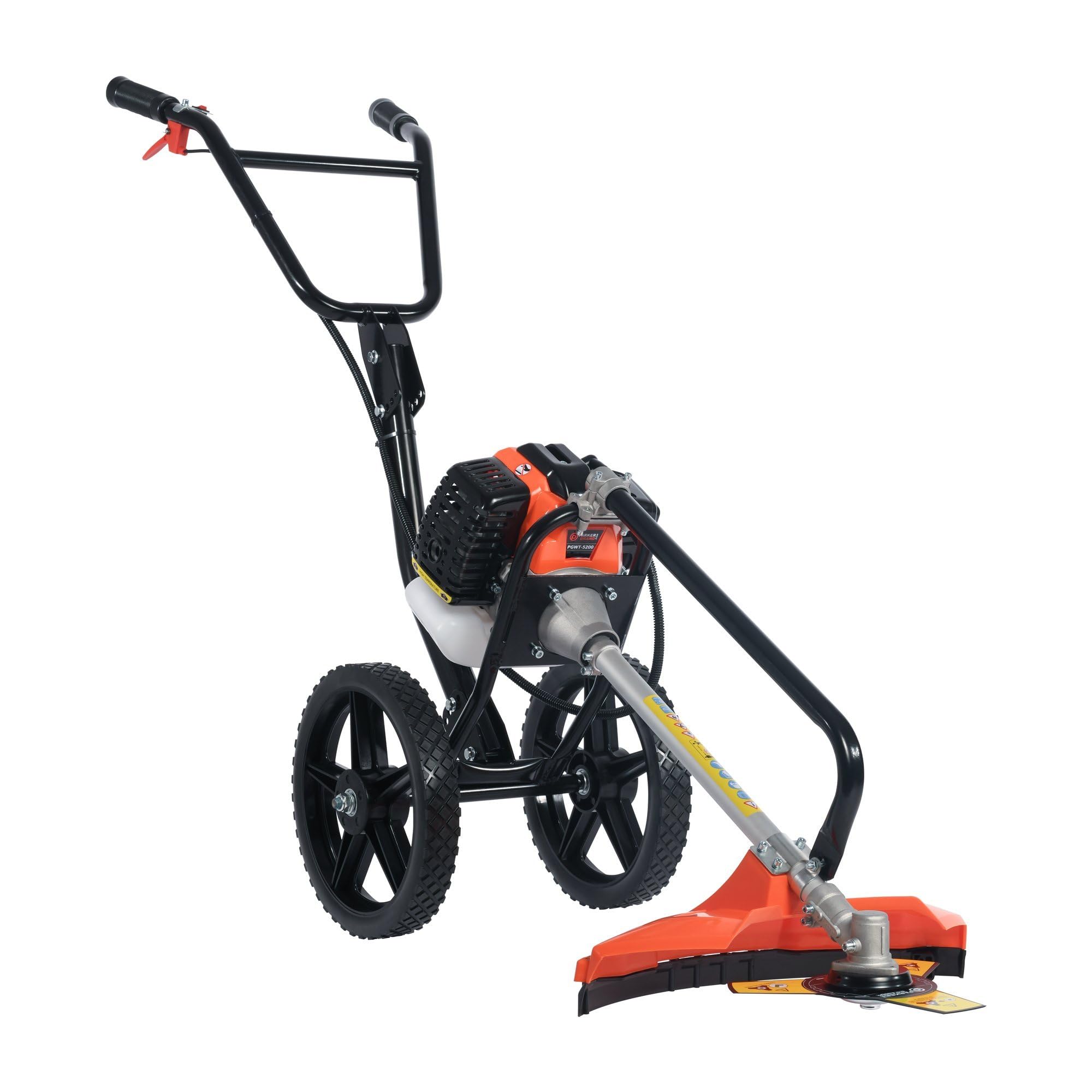 Parkerbrand.com 52Cc Petrol Wheeled Brush Cutter & Grass Trimmer 2-Stroke 2.2Kw Split Shaft