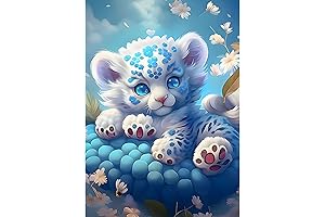 SENQAO 5D Diamond Painting Kits Animals: Captivating Tiger Art