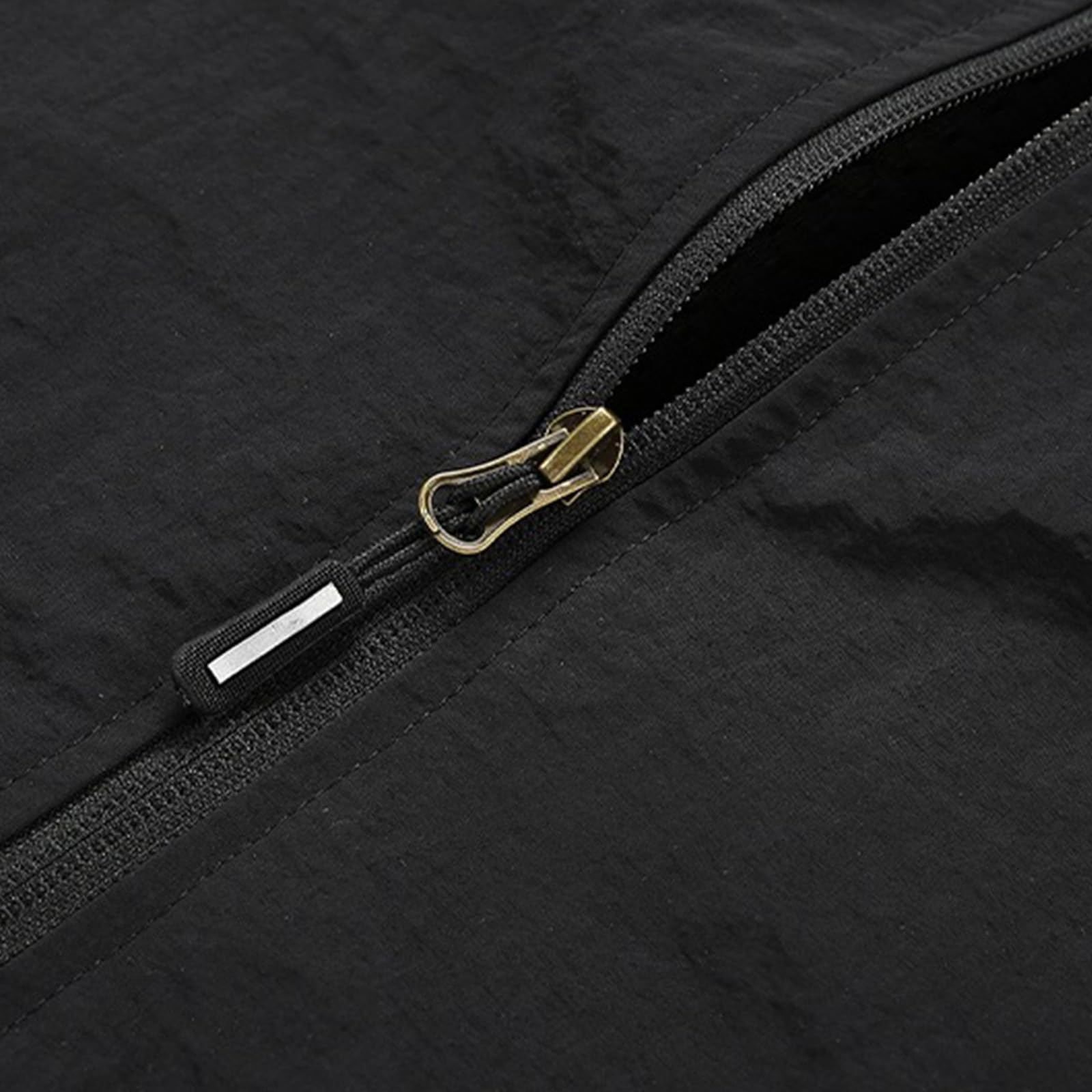 Generisch Giacca funzionale da uomo, con chiusura lampo, giacca da trekking, traspirante, leggera, softshell con colletto alto, con molte tasche, tinta unita, da lavoro