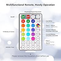 Vista 7 de Brizled Luces de Navidad RGB C9 para exteriores, 66 pies, 100 luces LED que cambian de color, luces de Navidad con control remoto conectables, luces