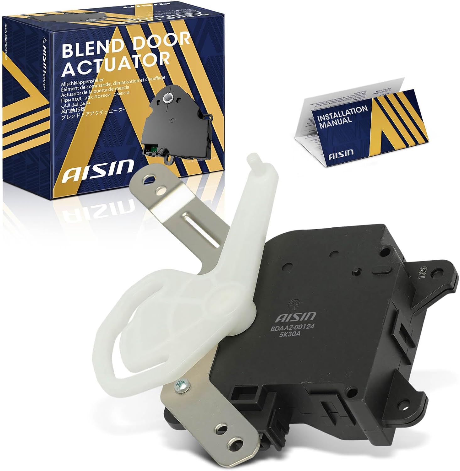 AISIN AFTERMARKET BDAAZ-00124 Auxiliary HVAC Blend Door Actuator - Compatible with Cadillac DTS 2006-2011 - Temperature