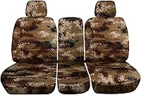 Vista 9 de Totally Covers Compatible con fundas de asiento de camión Ford F-150 2009-2010 Camo (banco dividido delantero 40/20/40) con 2 reposacabezas, consola
