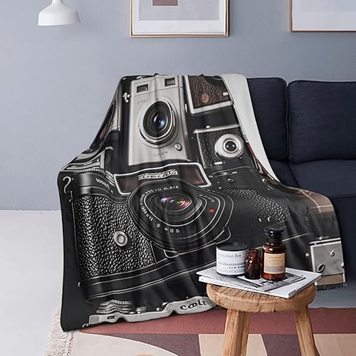 Miniatura 7 de Retro Cool Camera Collection Throw Blankets Flannel Blanket Warm Cozy Bed Blanket Lightweight Soft Blankets for Couch Sofa Bed Chair Home Decor