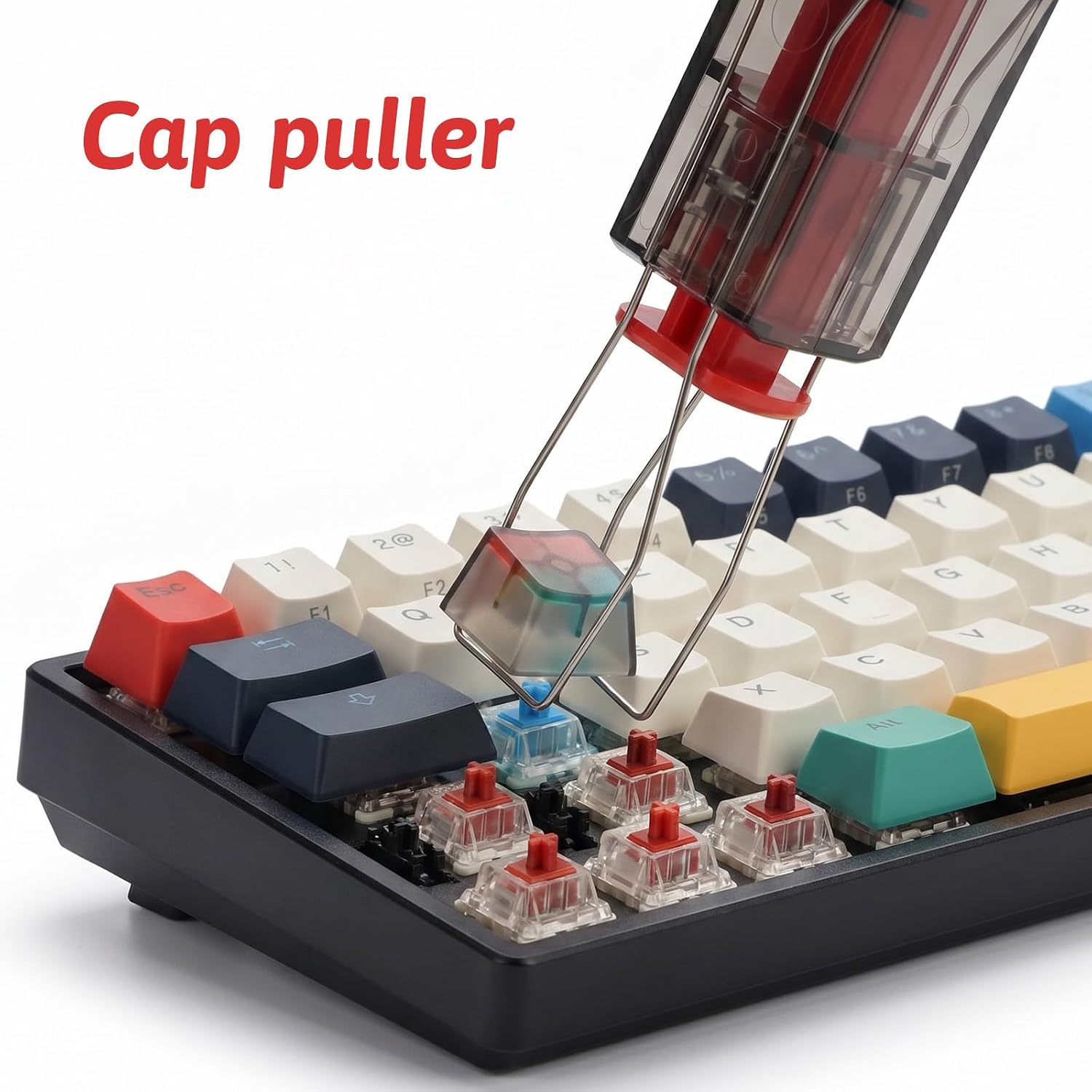 2-in-1 Switch Keycap Puller Stainless Steel Key Switch Keycap Puller image 3