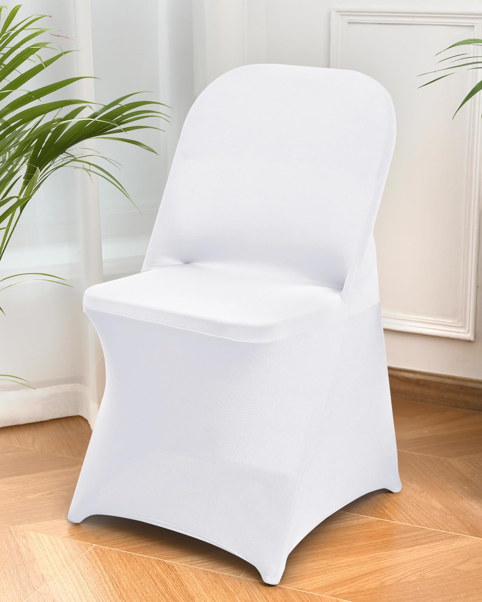 Photo 1 of CYFFPKMN 10 Pack White Spandex Folding Chair Covers