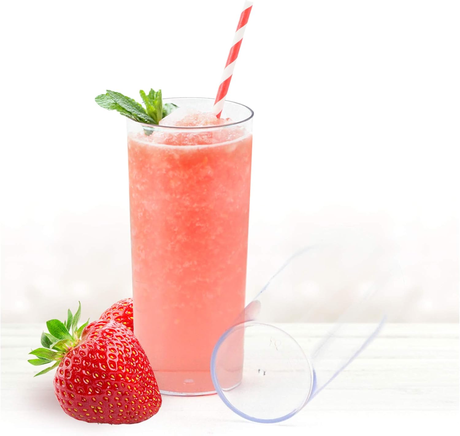 Clear Plastic Highball Glasses, Party Cups Disposable